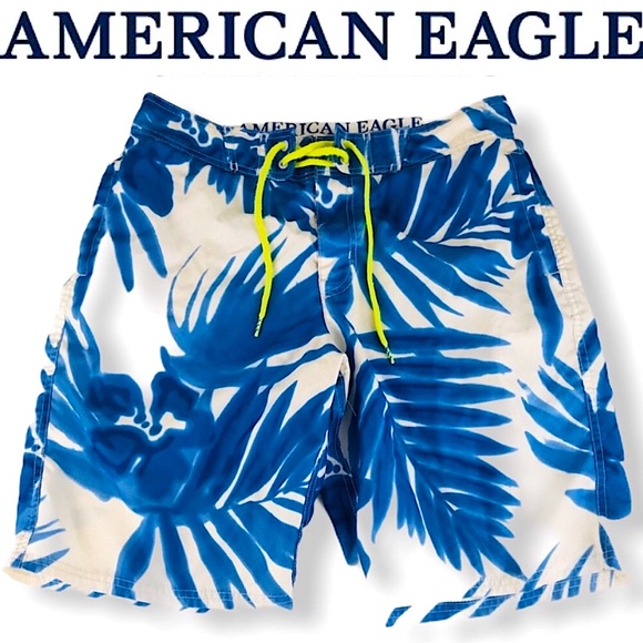 American Eagle Outfitters Other - American Eagle Tropical Print Board Swim Shorts M